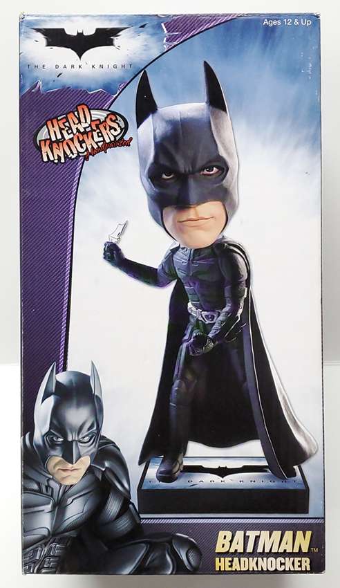 Head Knockers DC Batman The Dark Knight with Batarang 8 Inch Hand Painted Headknockers