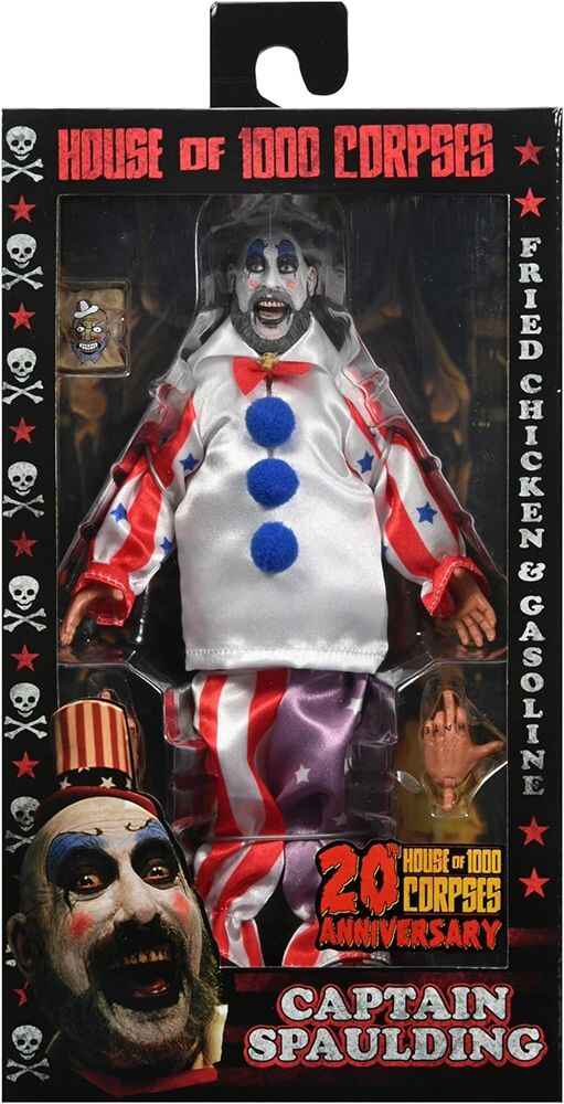 House of 1000 Corpses 20th Ann. Captain Spaulding 8 Inch Clothed Action Figure