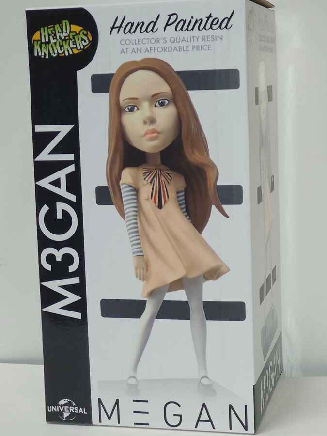 M3gan Movie Head Knockers M3gan 7.5 Inch Headknocker Bobblehead Megan