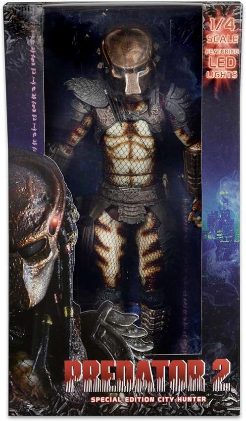 Predator 2 City Hunter 1/4 Scale 18 Inch with Led Lights Action Figure