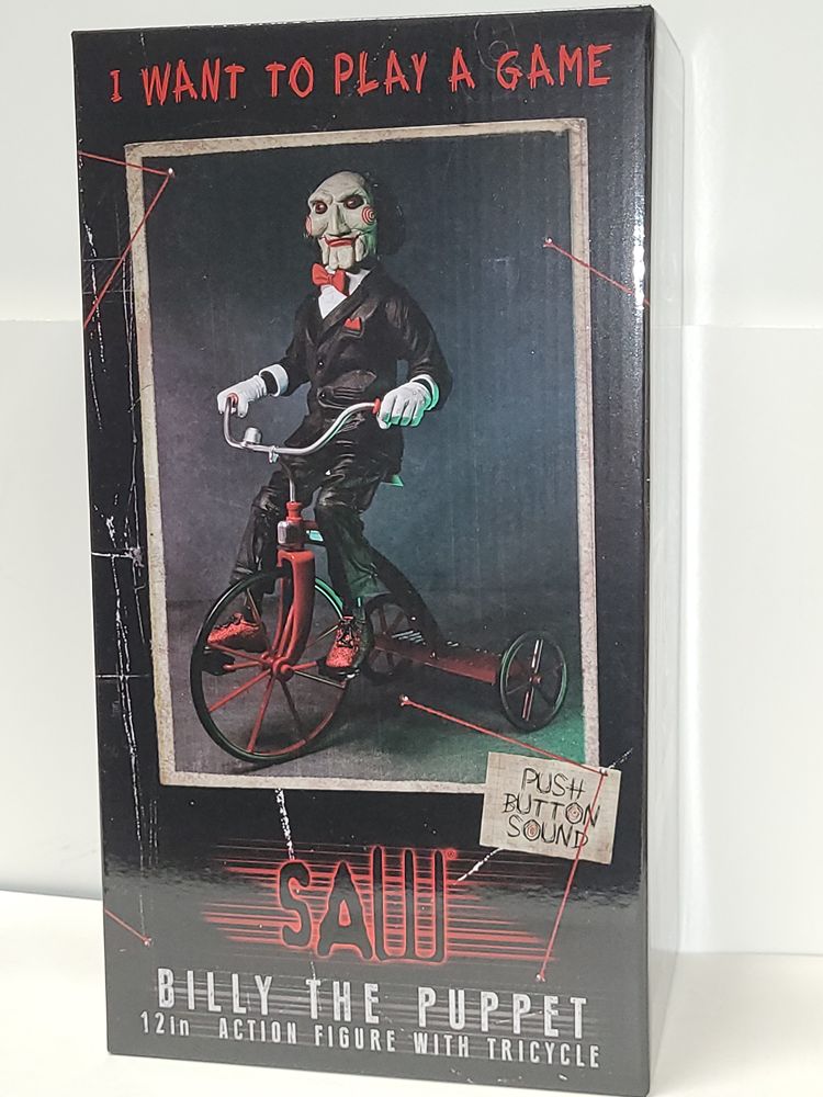 SAW Billy The Puppet on Tricycle 12 Inch Figure With Sound