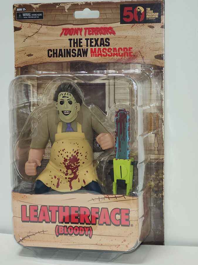 Toony Terrors The Texas Chainsaw Massacre - Leatherface (Bloody) 6 inch Scale Action Figure