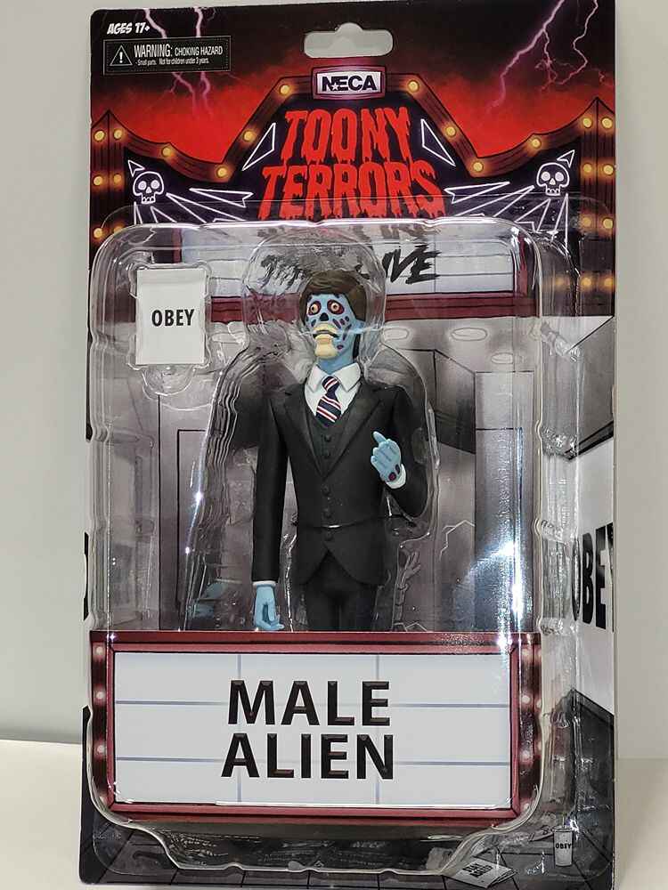 Toony Terrors Series 7 - Male Alien (They Live) 6 Inch Action Figure