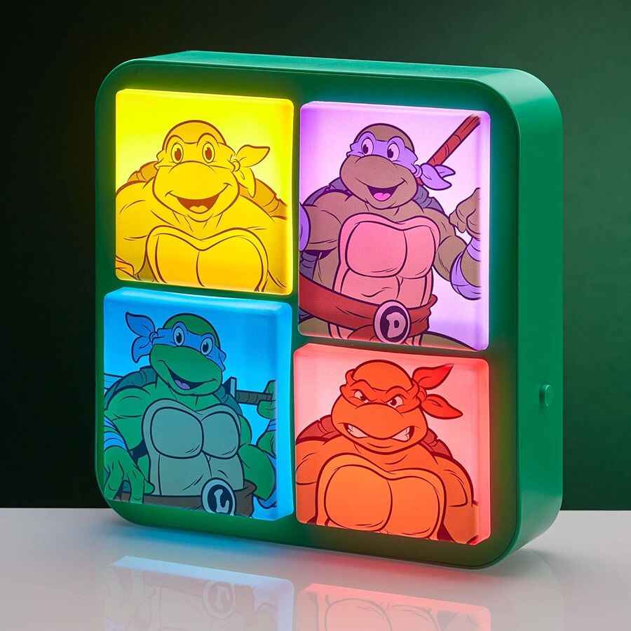 Teenage Mutant Ninja Turtles 3D Logo Lamp Desk Wall