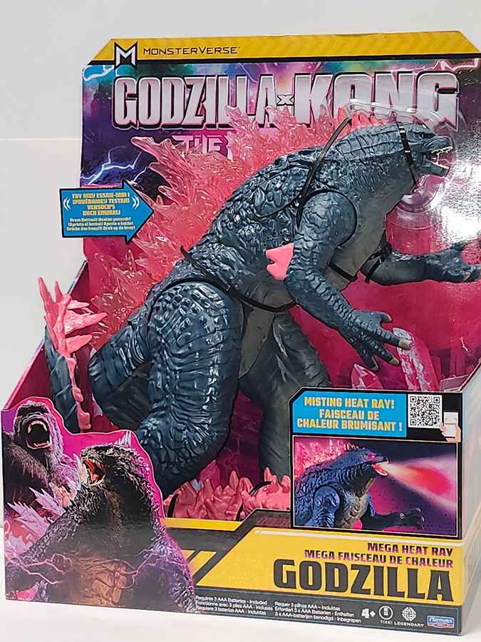 Godzilla X Kong 2 The New Empire Movie Godzilla 13 Inch Mega Deluxe Heat Ray Misting Breath Action Figure