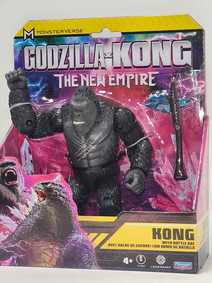 Godzilla X Kong 2 The New Empire Movie Scared Kong With Axe Godzilla X Kong 2 The New Empire Movie Scared Kong With Axe