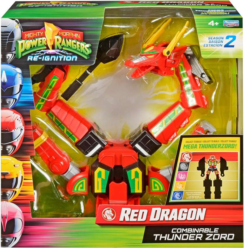 Mighty Morphins Power Rangers Re-Ignition Season 2 Red Dragon Thunderzord Action Figure