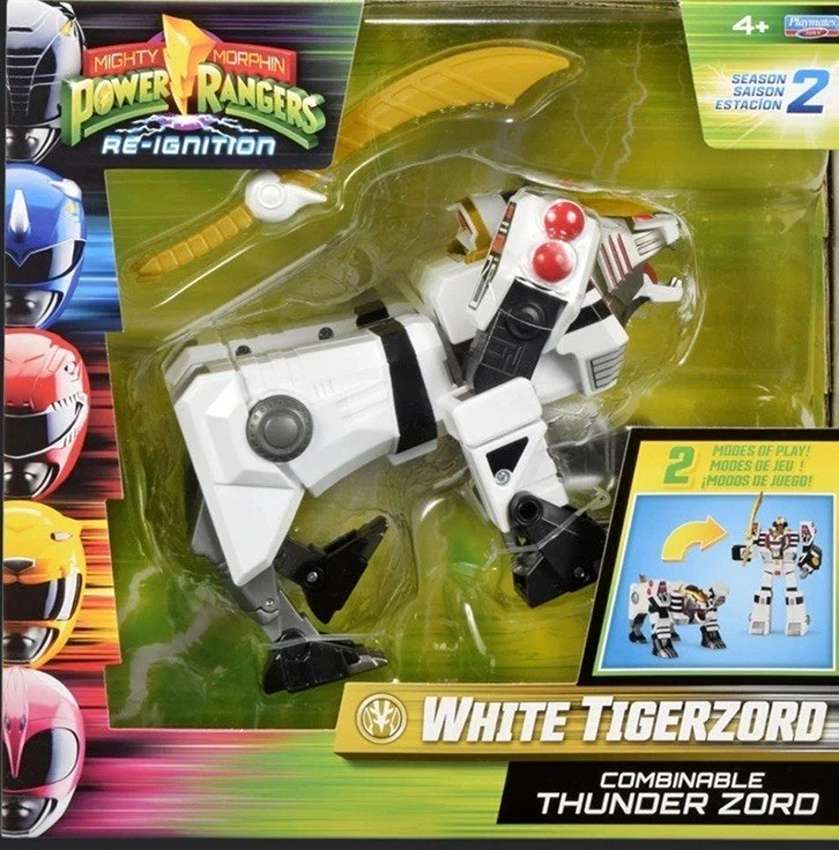 Mighty Morphins Power Rangers Re-Ignition Season 2 White Tiger Thunderzord Action Figure