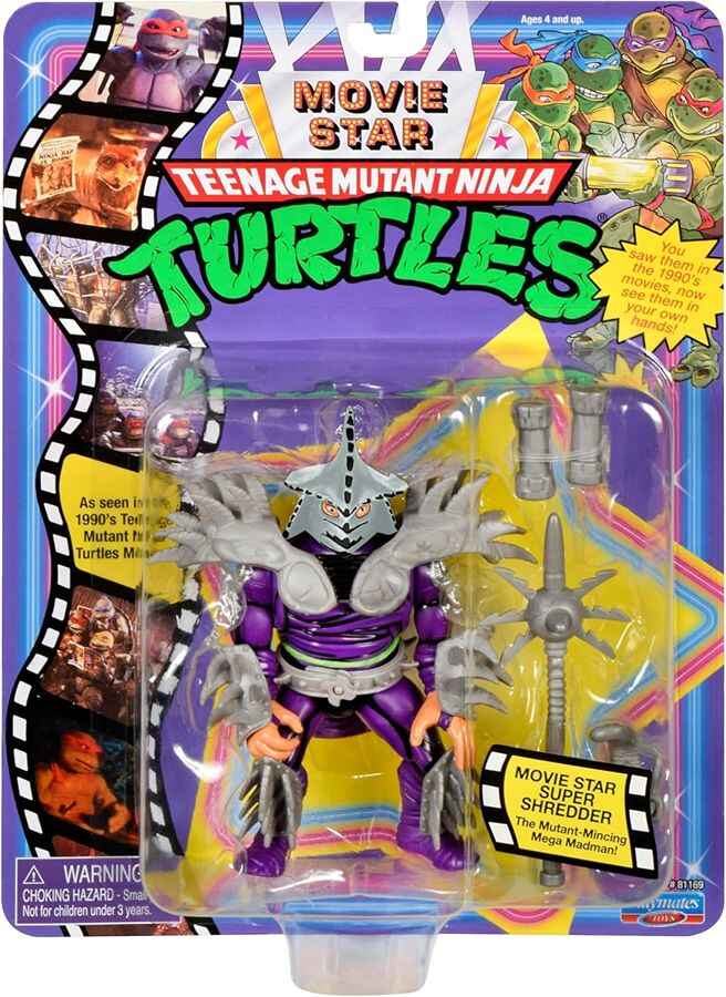 TMNT MOVIE STAR SUPER SHREDDER 　タートルズ Teenage Mutant Ninja Turtles 4.5 Inch Action Figure Movie Star