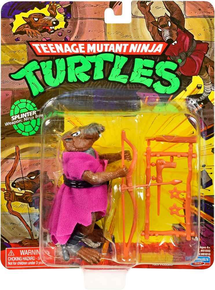 Teenage Mutant Ninja Turtles Classic Basic Retro 4 Inch Action Figure - Splinter