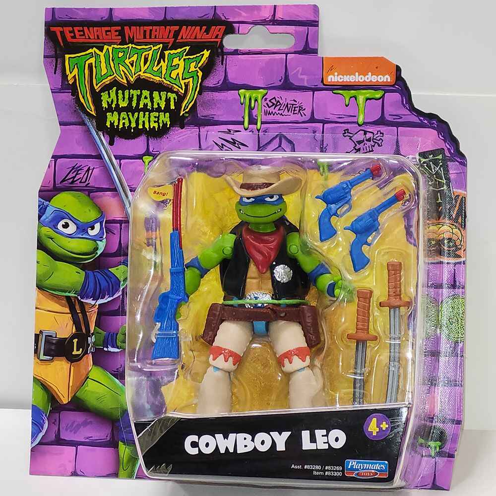 Teenage Mutant Ninja Turtles Mutant Mayhem 6 Inch Action Figure - Leonardo Cowboy Disguise