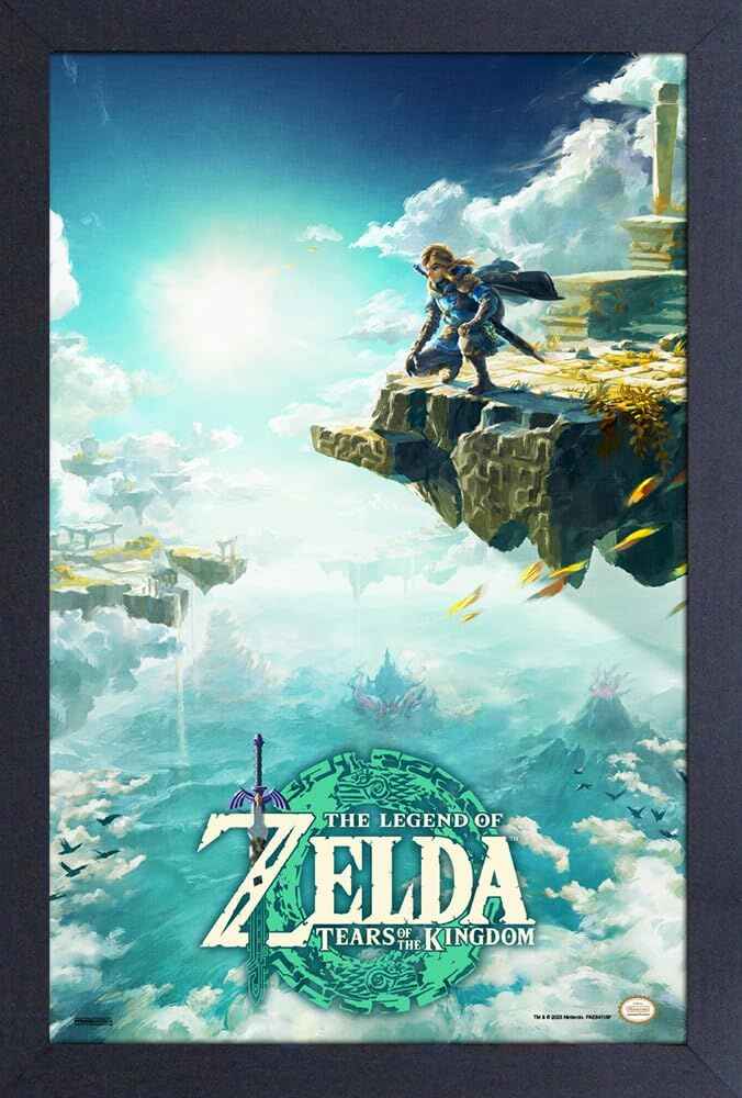 Wall Art The Legend of Zelda "Tears of the Kingdom" 12" x 18" Framed Poster Print