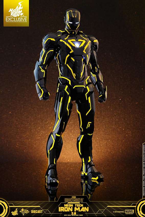 Iron Man 2 Marvel Neon Tech Iron Man 2.0 (Exclusive) 12 Inch 1/6 Scale Figure 904407 MMS523-D29