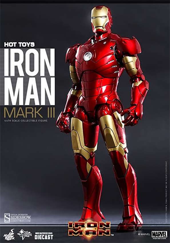 Iron Man Marvel Iron Man Mark III 12 Inch 1/6 Scale Figure 902224 MMS256-D07