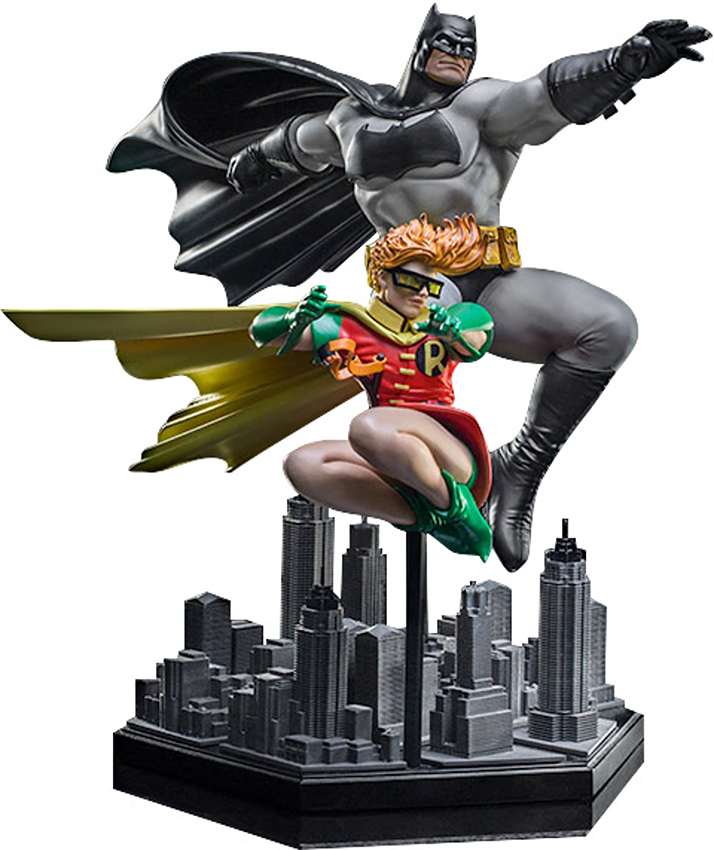 DC Comics Batman & Robin (Dark Knight Returns) Deluxe 8.85 Inch 1/10 Art Scale Statue Figure 903410