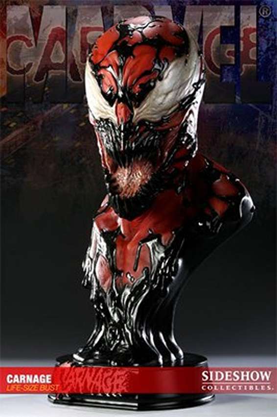 Spider-Man Marvel Comics Carnage 23 Inch Life Size Bust 400038