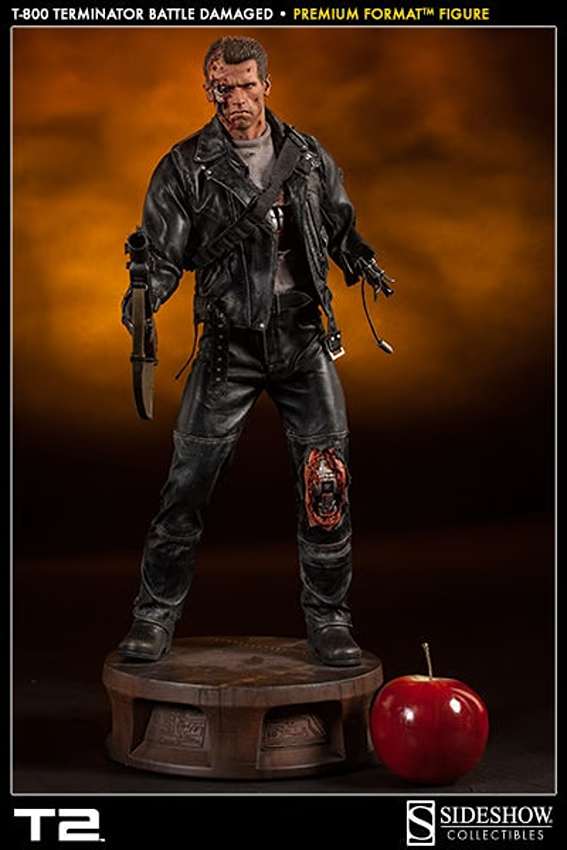 Terminator 2 Judgment Day T-800 Battle Damaged 21 Inch Premium Format Statue 300109