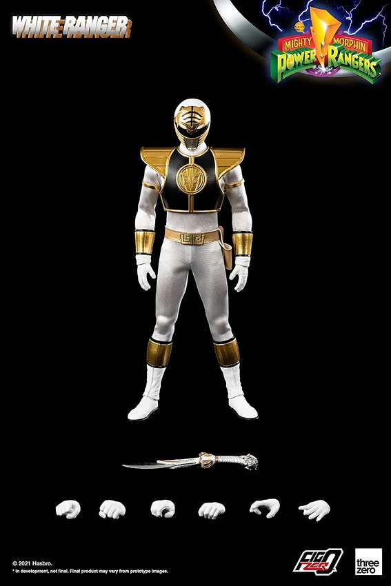 Power Rangers White Ranger 1/6 Scale 12 Inch Collectible Figure