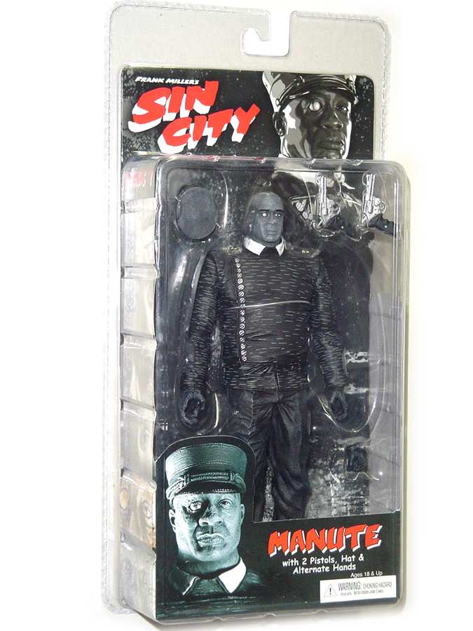 Sin City Series 1 Manute (Black and White) 7 Inch Action Figure