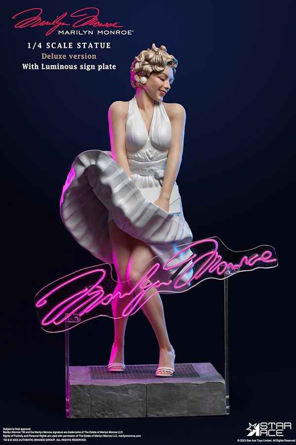 Hollywood Legends Marilyn Monroe Deluxe Version 1/4 Scale 20 Inch Resin Statue