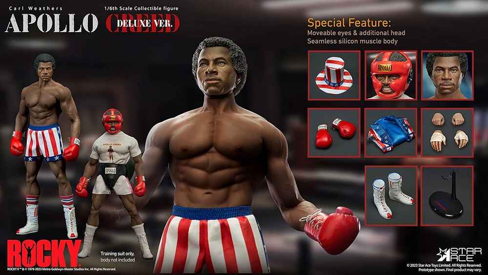 Rocky (1976) Apollo Creed 1/6 Scale Deluxe Version Collectible Figure