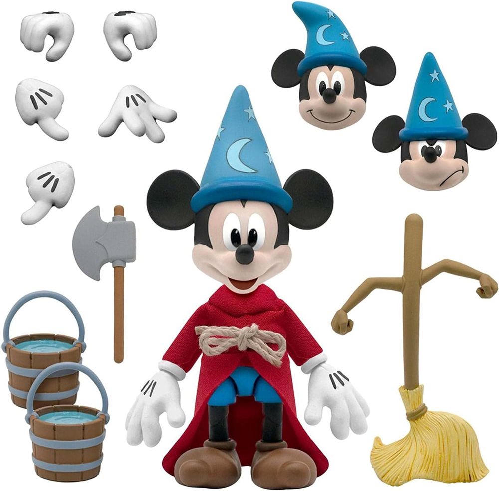 Disney Sorcerers Apprentice Mickey Mouse Ultimate 6 Inch Action Figure