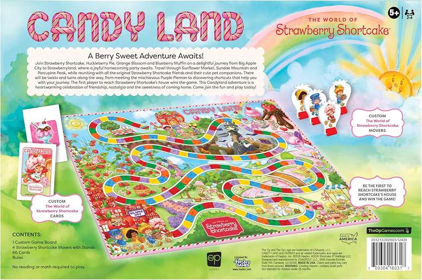 Candyland Strawberry Shortcake Board Game