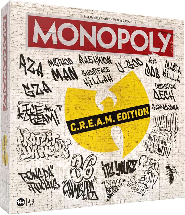 Monopoly Wu-Tang Clan C.R.E.A.M Edition Board Game