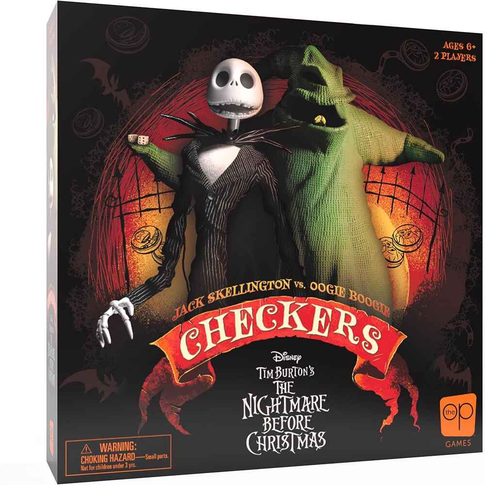 Checkers Disney Nightmare Before Christmas Jack Skellington vs. Oogie Boogie Game