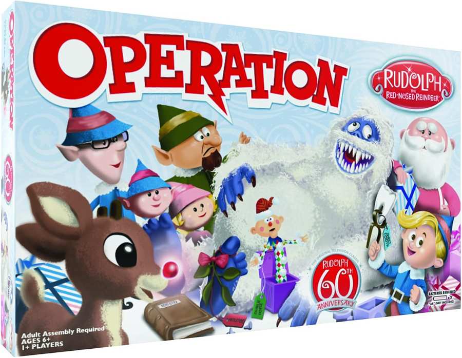 Operation Rudolph The Red Nosed Reindeer Silly Skill Board Game