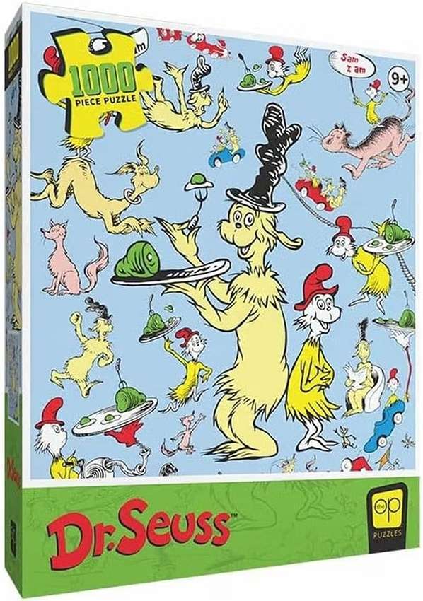Puzzle 1000 Pieces - Dr. Seuss (Green Eggs and Ham) Jigsaw Puzzle