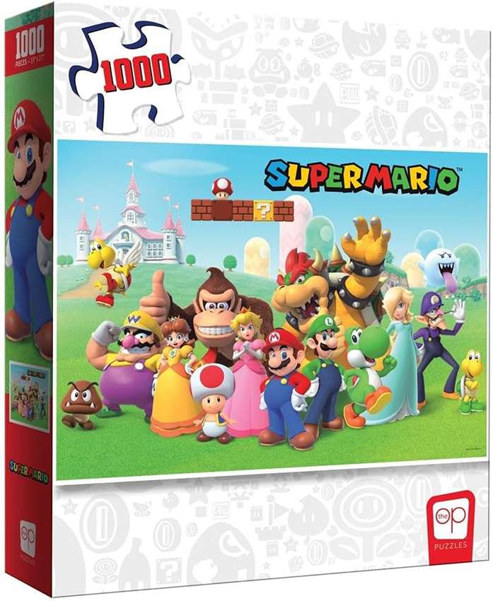 Puzzle 1000 Pieces - Super Mario (Mushroom Kingdom) Jigsaw Puzzle