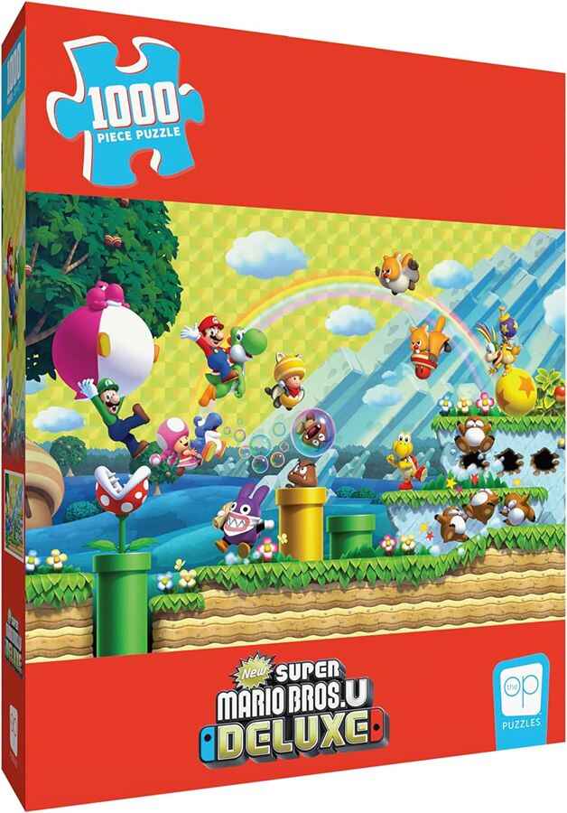 Puzzle 1000 Pieces - Super Mario Bros. U Deluxe (Chaos and Fun) Jigsaw Puzzle