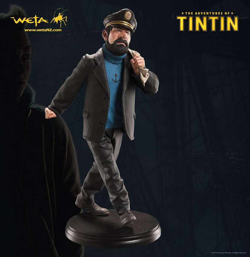 The Adventures of Tintin - The Secret of the Unicorn Captain Haddock 12 Inch 1/6 Scale Resin Statue