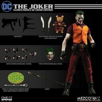 Mezco APR188799 Toys One: 12 Collective: DC The Joker Clown Prince of Crime Edition Action Figure - figurineforall.com