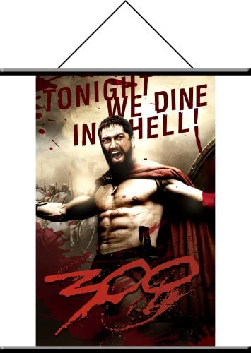 NECA 300 Movie King Leonidas Wall Scroll - figurineforall.com