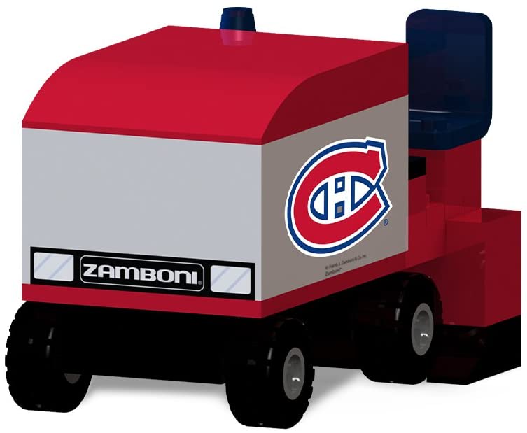 OYO Sports NHL Hockey Zamboni Montreal Canadiens Buildable 73 pcs Ice Resurfacing Machine Building Blocks Set - figurineforall.com