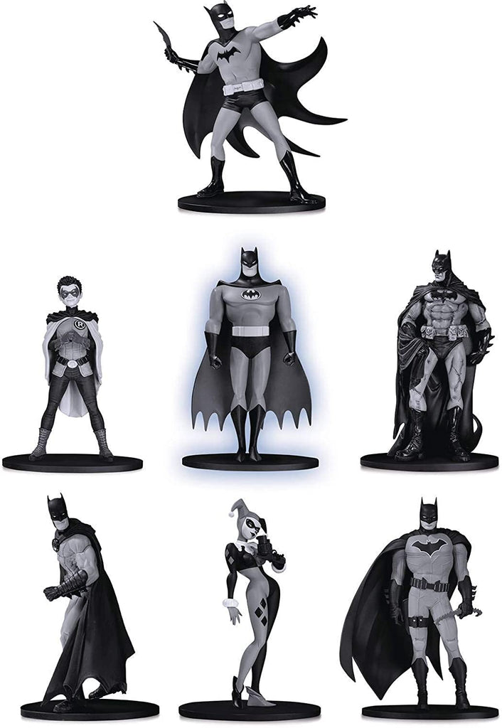 DC Collectibles Batman Black & White Mini Figure 7-Pack Box Set # 2 - figurineforall.com