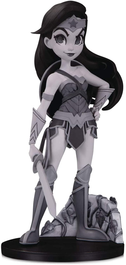 DC Collectibles Artists Alley: Wonder Woman (Black & White Variant) by Chrissie Zullo Designer Vinyl Figure, - figurineforall.com