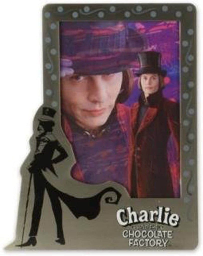 Charlie and the Chocolate Factory Vertical Pewter Frame 4" X 6" Rectangle - figurineforall.com