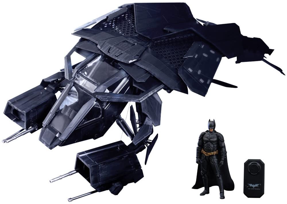 THE DARK KNIGHT Pack Figurine Batman & Batmobile Movie Masterpiece