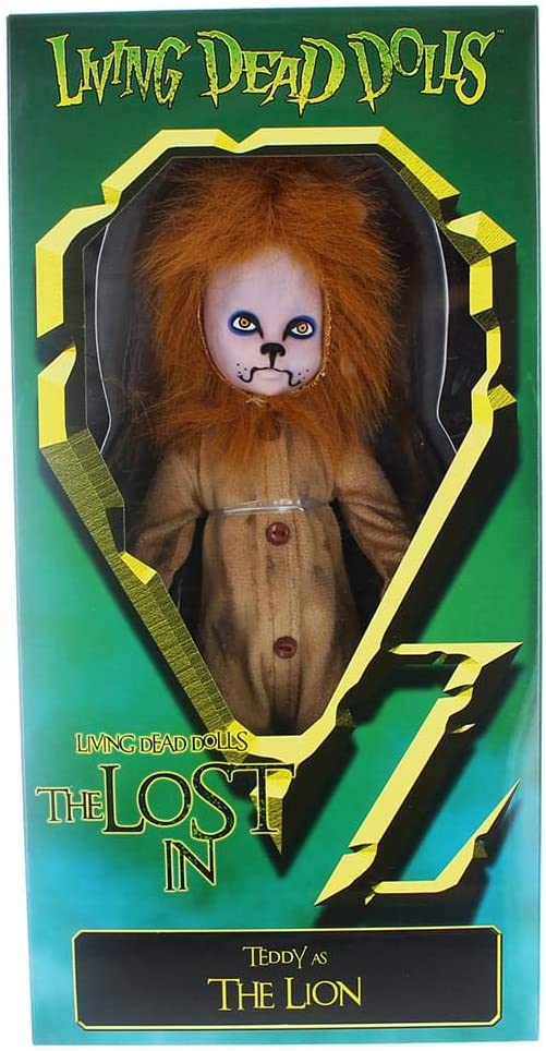Living Dead Dolls Presents Lost in Oz - Teddy as The Lion 10 Inch Doll - figurineforall.com