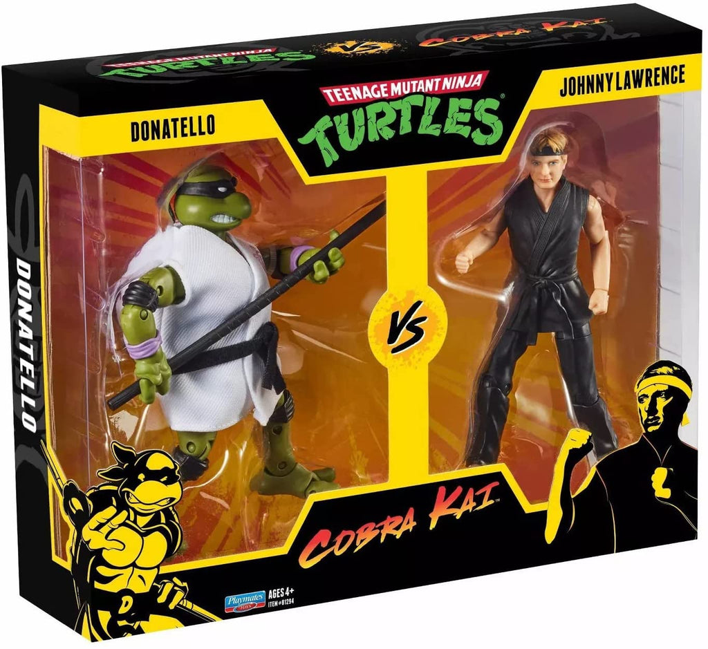 Teenage Mutant Ninja Turtles vs. Cobra Kai Donatello vs. Johnny Lawrence 2 Pack - figurineforall.com