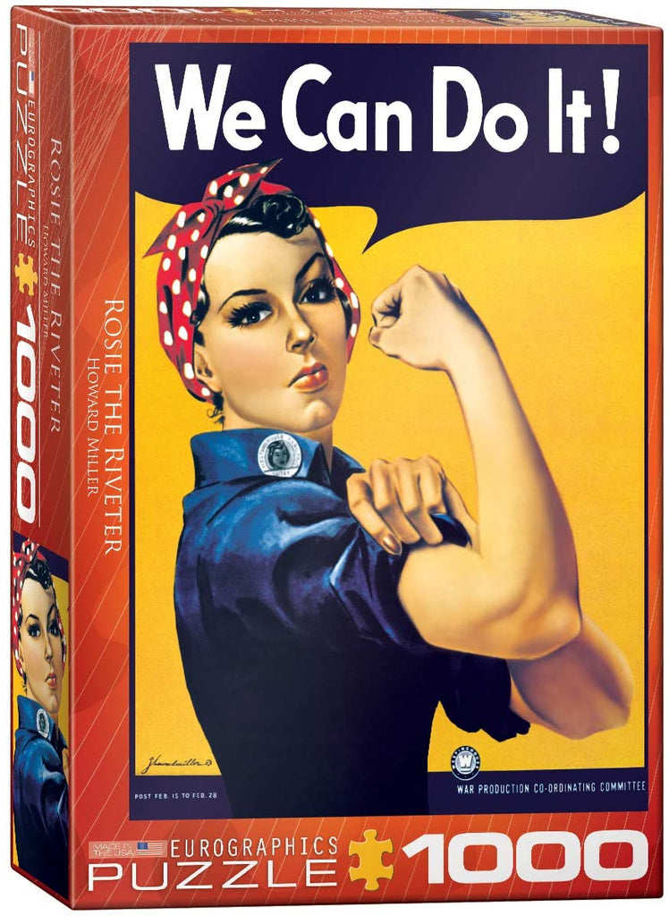 Puzzle 1000 Piece - Rosie The Riveter by Howard Miller Jigsaw Puzzle 6000-1292 - figurineforall.com