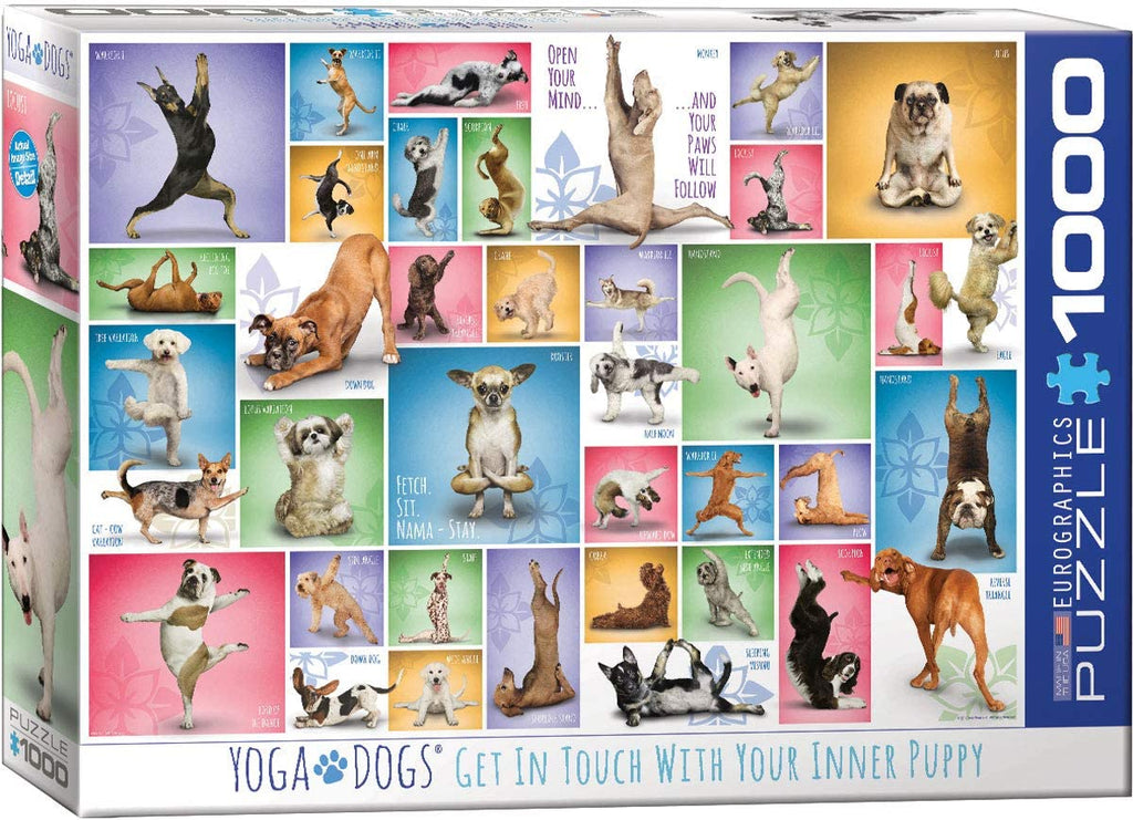 Puzzle 1000 Piece - Yoga Dogs Jigsaw Puzzle - figurineforall.com