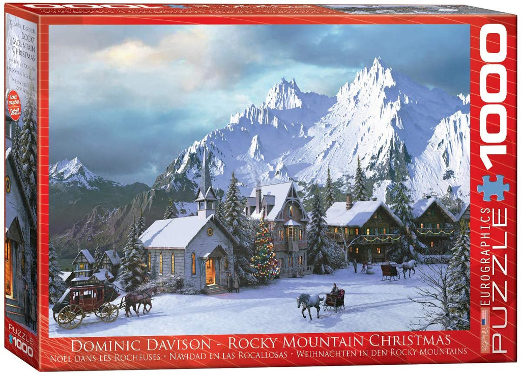 Puzzle 1000 Piece - Rocky Mountain Christmas Jigsaw Puzzle 6000-0426 - figurineforall.com