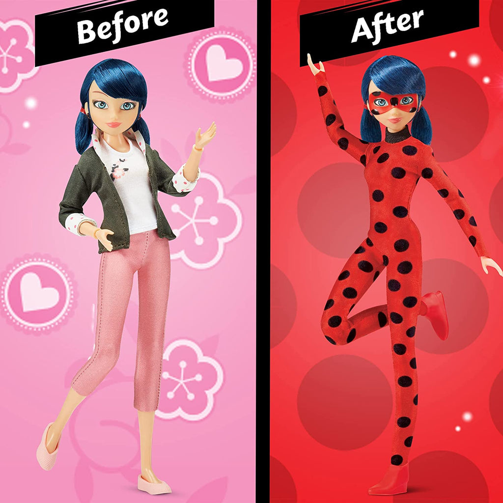 Miraculous Ladybug Superhero Secret Marinette 10 Inch Doll with Ladybug  Fashion Outfit