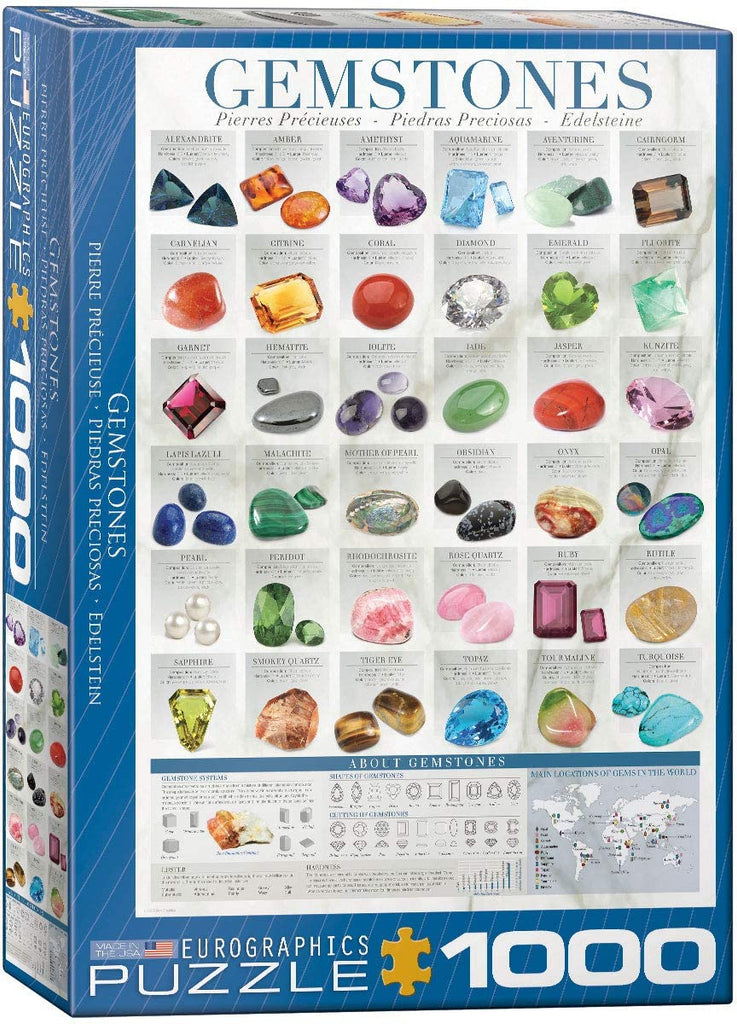 Puzzle 1000 Piece - Gemstones Jigsaw Puzzle 6000-0582 - figurineforall.com