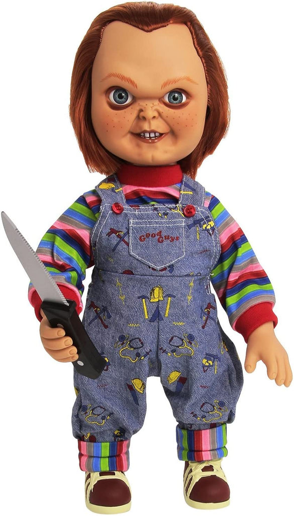 Designer Series Chucky Good Guy Sneering 15 Inch Mega Scale Doll With Sound (Damaged box) - figurineforall.com