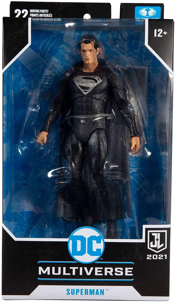 DC Multiverse Justice League Movie Superman Black Suit 7 Inch Action Figure - figurineforall.com